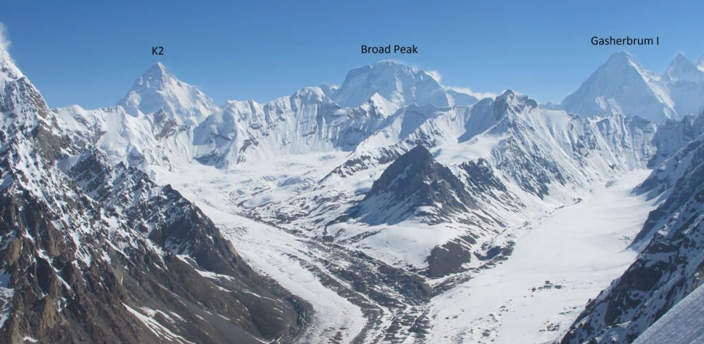 K2, Broad Peak, Gasherbrum massif